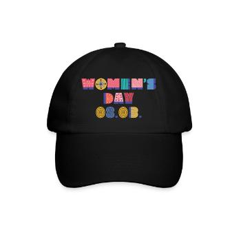 internationaler Frauentag - Baseballkappe - Schwarz/Schwarz - Vorne