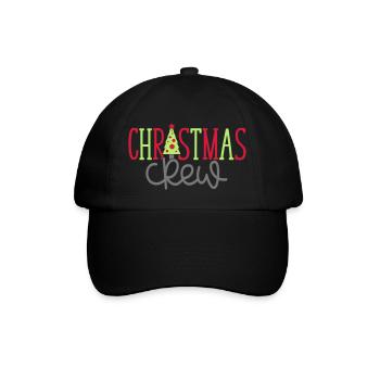 Christmas Crew - Baseballkappe - Schwarz/Schwarz - Vorne