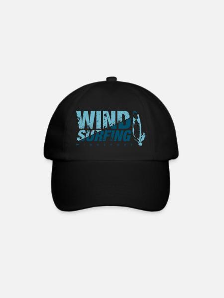 WINDSURFING BLEU Windsurfen - Baseballkappe - Schwarz/Schwarz