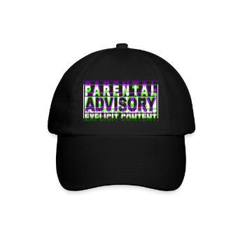 Textgestaltung für elterliche Beratung - Baseballkappe - Schwarz/Schwarz - Vorne