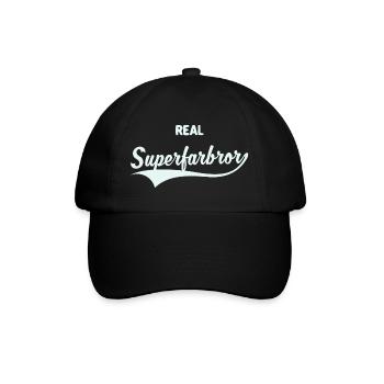 Real Superfarbror - Baseballkappe - Schwarz/Schwarz - Vorne