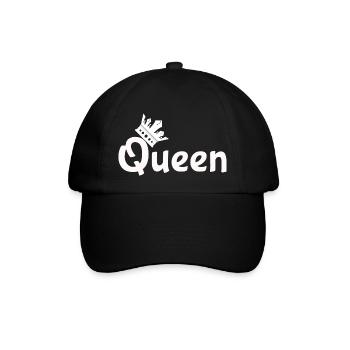 Liebe King Queen - Baseballkappe - Schwarz/Schwarz - Vorne