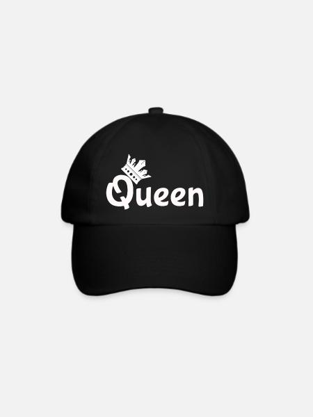 Liebe King Queen - Baseballkappe - Schwarz/Schwarz