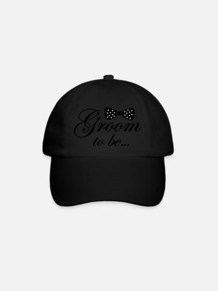 groom to be - Baseballkappe - Schwarz/Schwarz