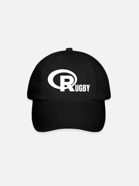 Rugby, Rugby-Sport, Rugby-Humor - Baseballkappe - Schwarz/Schwarz