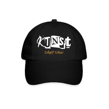 Kunst darf das! - Baseballkappe - Schwarz/Schwarz - Vorne