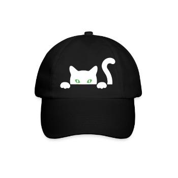 T-Shirt Chat in der Tasche - Chat in der Tasche - Baseballkappe - Schwarz/Schwarz - Vorne