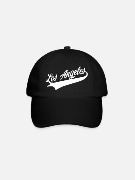 los angeles - Baseballkappe - Schwarz/Schwarz