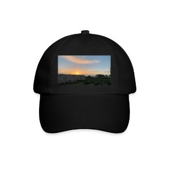 sonnenaufgang - Baseballkappe - Schwarz/Schwarz - Vorne