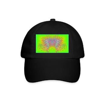 Mandelbrot-Adler - Baseballkappe - Schwarz/Schwarz - Vorne