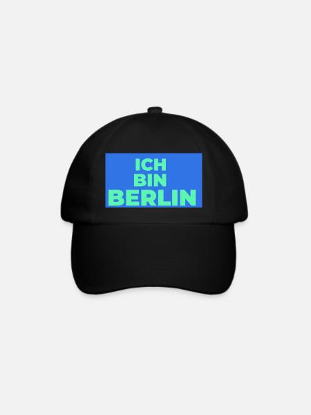 Ich bin Berlin - Baseballkappe - Schwarz/Schwarz