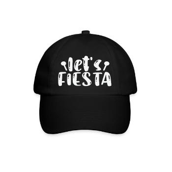 Let´s Fiesta - Baseballkappe - Schwarz/Schwarz - Vorne