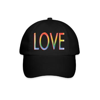 LIEBE ZU FARBEN - Baseballkappe - Schwarz/Schwarz - Vorne