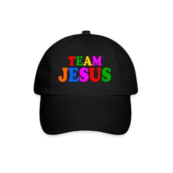 Team jesus lgbt - Baseballkappe - Schwarz/Schwarz - Vorne