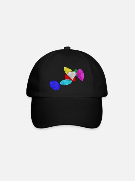 Edelsteine - Baseballkappe - Schwarz/Schwarz