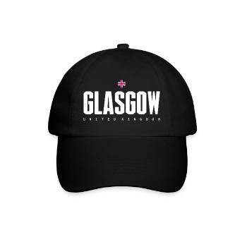 Glasgow - Baseballkappe - Schwarz/Schwarz - Vorne