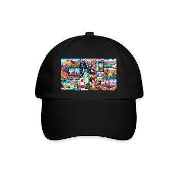United States - Baseballkappe - Schwarz/Schwarz - Vorne