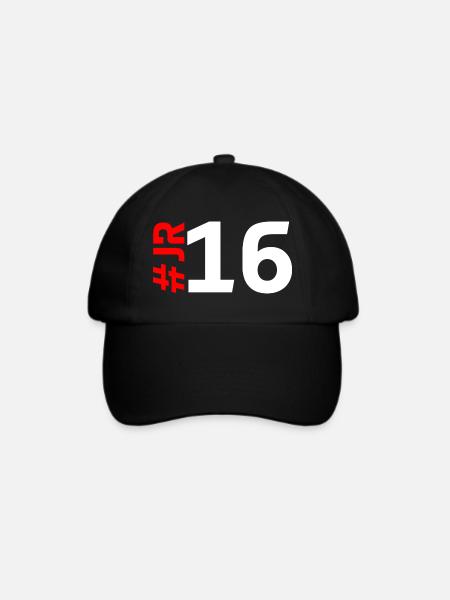 JR16 - Baseballkappe - Schwarz/Schwarz