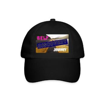 Selbstfindungsreise - Baseballkappe - Schwarz/Schwarz - Vorne