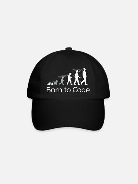 GEBOREN FÜR DEN CODE - Baseballkappe - Schwarz/Schwarz