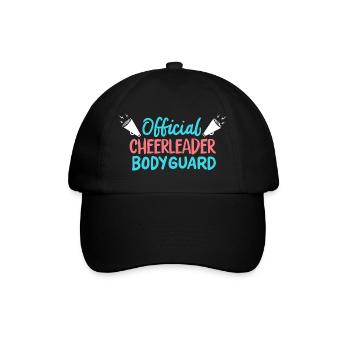Official Cheerleader Bodyguard - Baseballkappe - Schwarz/Schwarz - Vorne