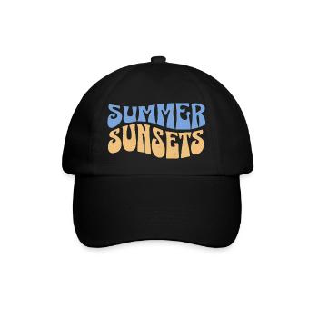 Summer Sunsets Magic - Baseballkappe - Schwarz/Schwarz - Vorne