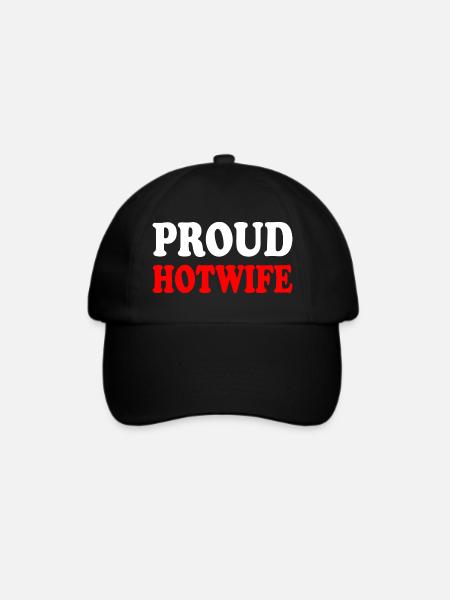 proud hotwife - Baseballkappe - Schwarz/Schwarz