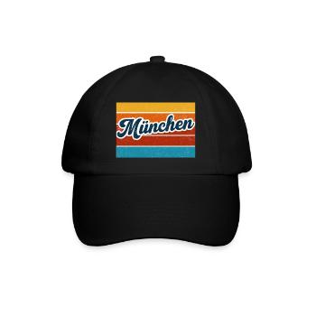 MÜNCHEN - MUNICH - Baseballkappe - Schwarz/Schwarz - Vorne