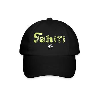 Tahiti (Limette) - Baseballkappe - Schwarz/Schwarz - Vorne
