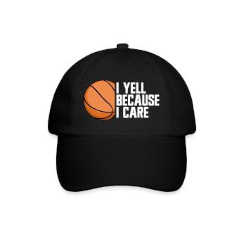 Basketball-Eltern-Basketball - Baseballkappe - Schwarz/Schwarz - Vorne