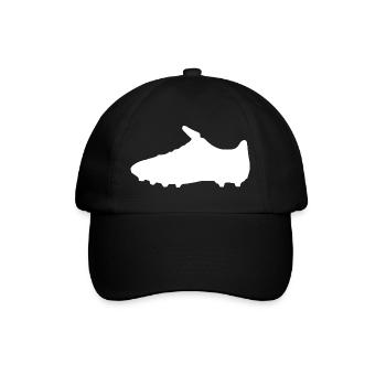 Fussballschuh: Champion, Tor & Heimspiel - Baseballkappe - Schwarz/Schwarz - Vorne