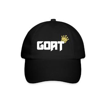 GOAT - Baseballkappe - Schwarz/Schwarz - Vorne