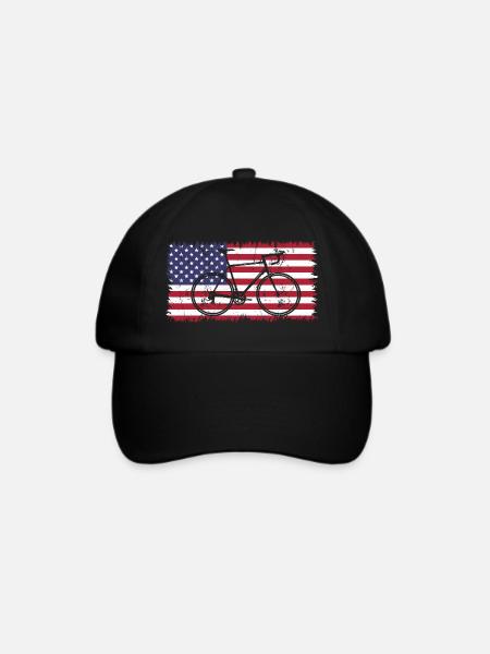 Radsport USA - Baseballkappe - Schwarz/Schwarz