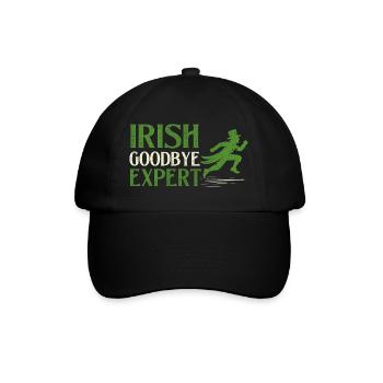 Irischer Abschiedsexperte St. Patrick's St. Paddys - Baseballkappe - Schwarz/Schwarz - Vorne