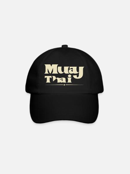 Muay Thai - Baseballkappe - Schwarz/Schwarz