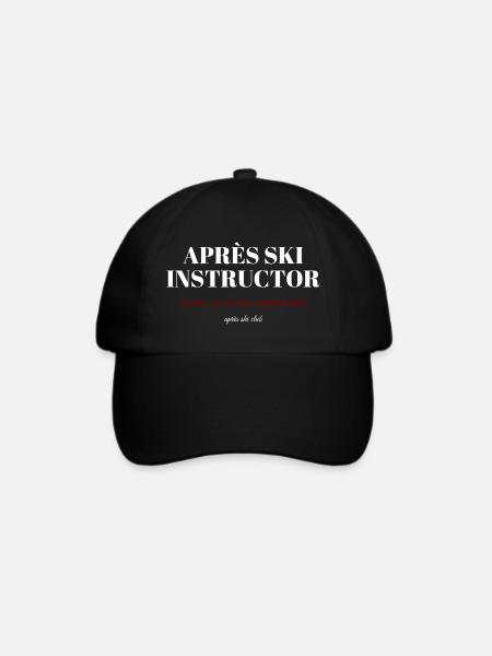 Après Ski Instructor - Baseballkappe - Schwarz/Schwarz