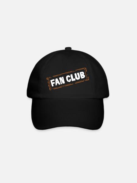 Fan Club - Baseballkappe - Schwarz/Schwarz