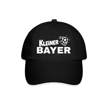 Kleiner Bayer– Kleiner Bavare im Fußball‑Style - Baseballkappe - Schwarz/Schwarz - Vorne