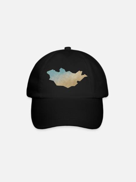 Mongolia - Baseballkappe - Schwarz/Schwarz