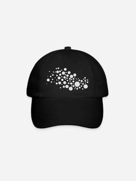 circles - Baseballkappe - Schwarz/Schwarz