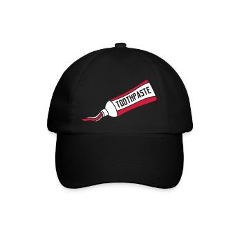 ohne kontur tube zahncreme clipart version kontur - Baseballkappe - Schwarz/Schwarz - Vorne