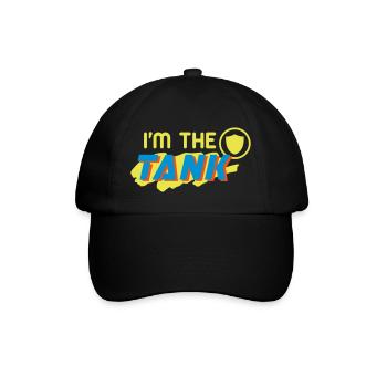 I'm the Tank (Schriftzug) - Baseballkappe - Schwarz/Schwarz - Vorne