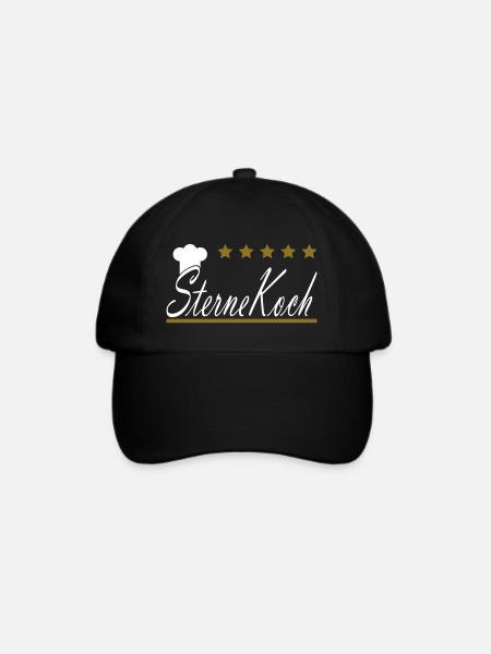 Sternekoch - Baseballkappe - Schwarz/Schwarz
