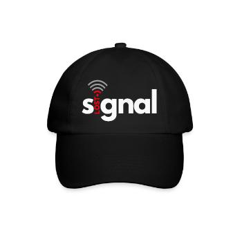 signal lost - Baseballkappe - Schwarz/Schwarz - Vorne