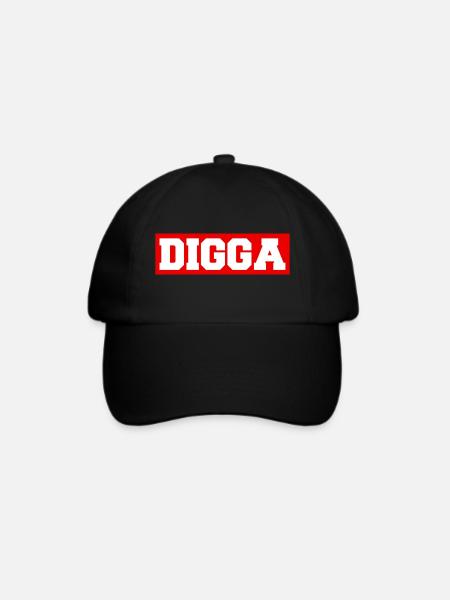 Digga - Baseballkappe - Schwarz/Schwarz