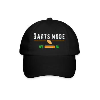 Darts mode on - Baseballkappe - Schwarz/Schwarz - Vorne