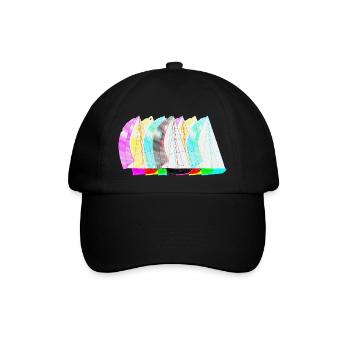 Segelboot PopUp - Baseballkappe - Schwarz/Schwarz - Vorne