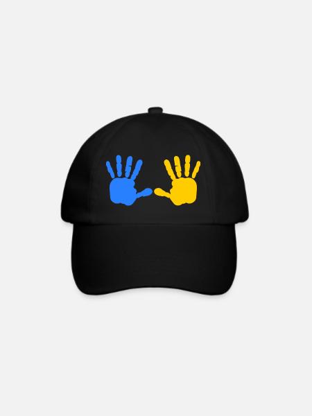 Ukraine - Baseballkappe - Schwarz/Schwarz