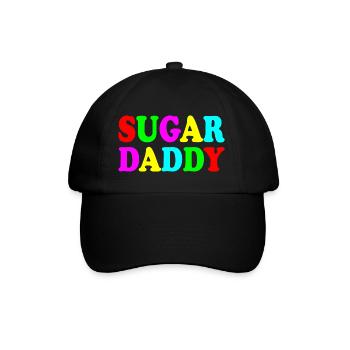 Sugar daddy - Baseballkappe - Schwarz/Schwarz - Vorne