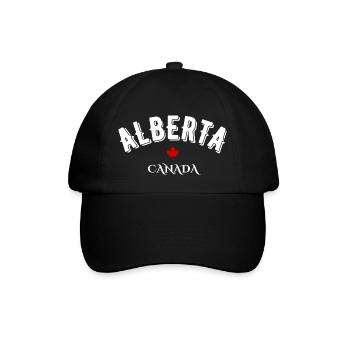 Alberta Kanada - Baseballkappe - Schwarz/Schwarz - Vorne